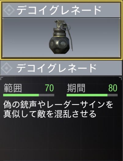 デコイグレネード